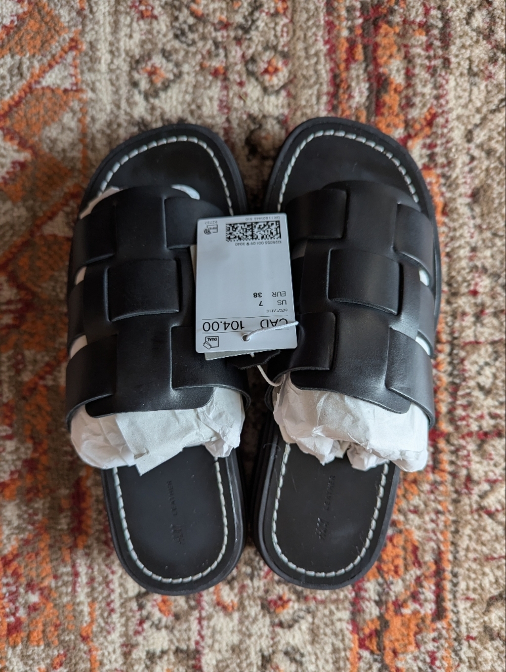 H&M Black Chunky Leather Sandals - Picture 2 of 5